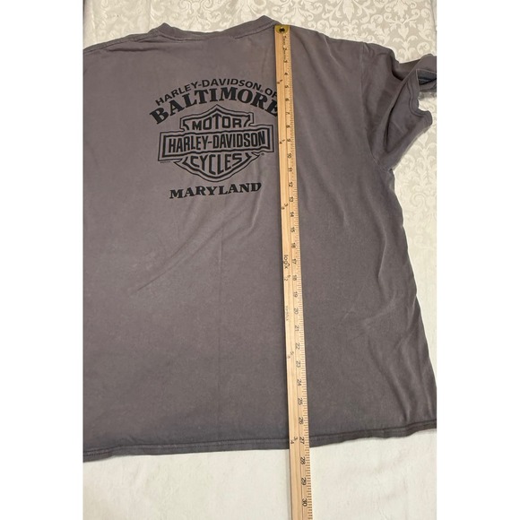 Harley‎ Davidson Baltimore Maryland I Dont Do Rules Graphic T Shirt Men's Size M - Picture 6 of 9